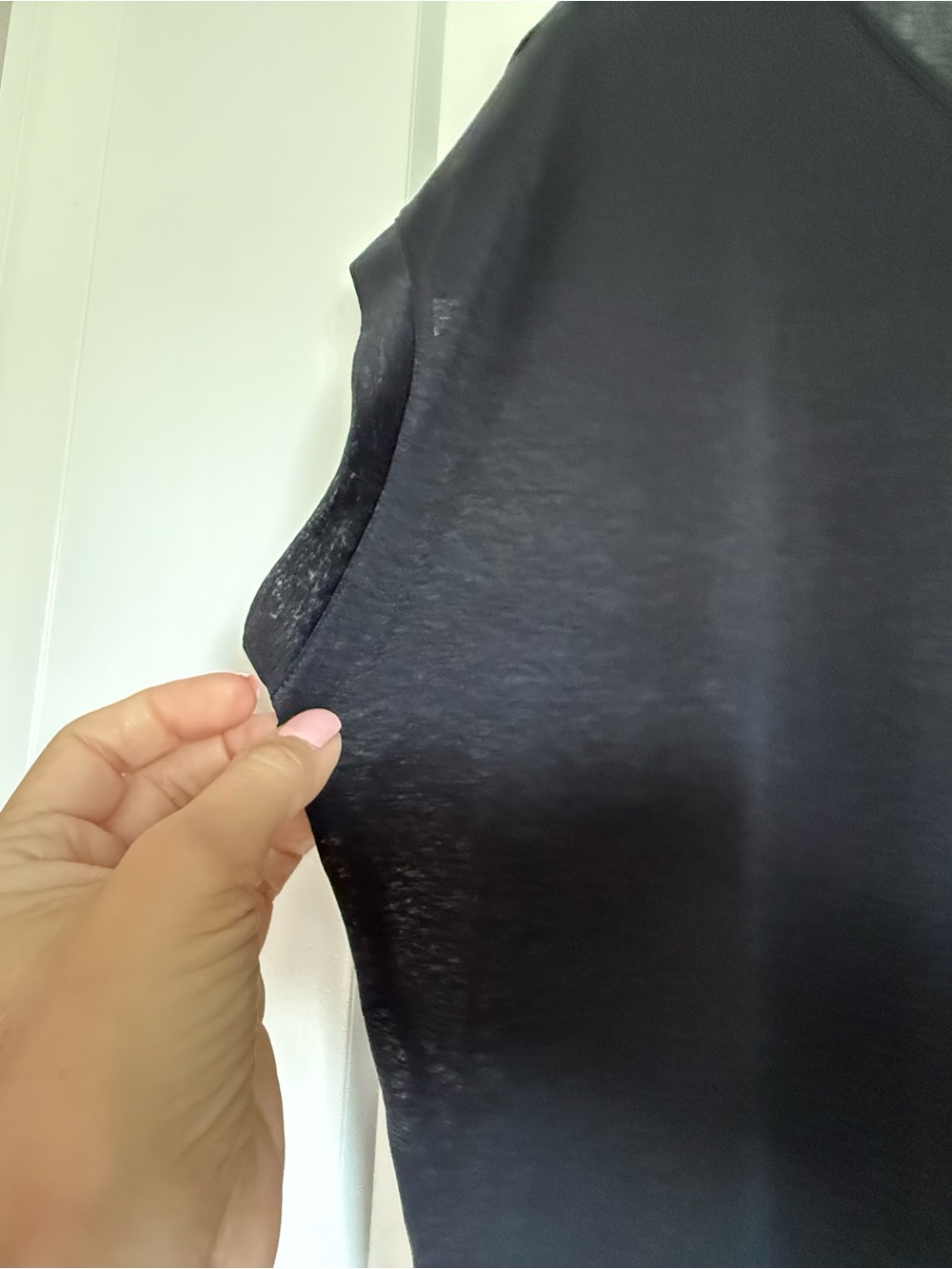 Nike Black Women's Short-Sleeve Crew Tee with Swoosh - Picture 2 of 5